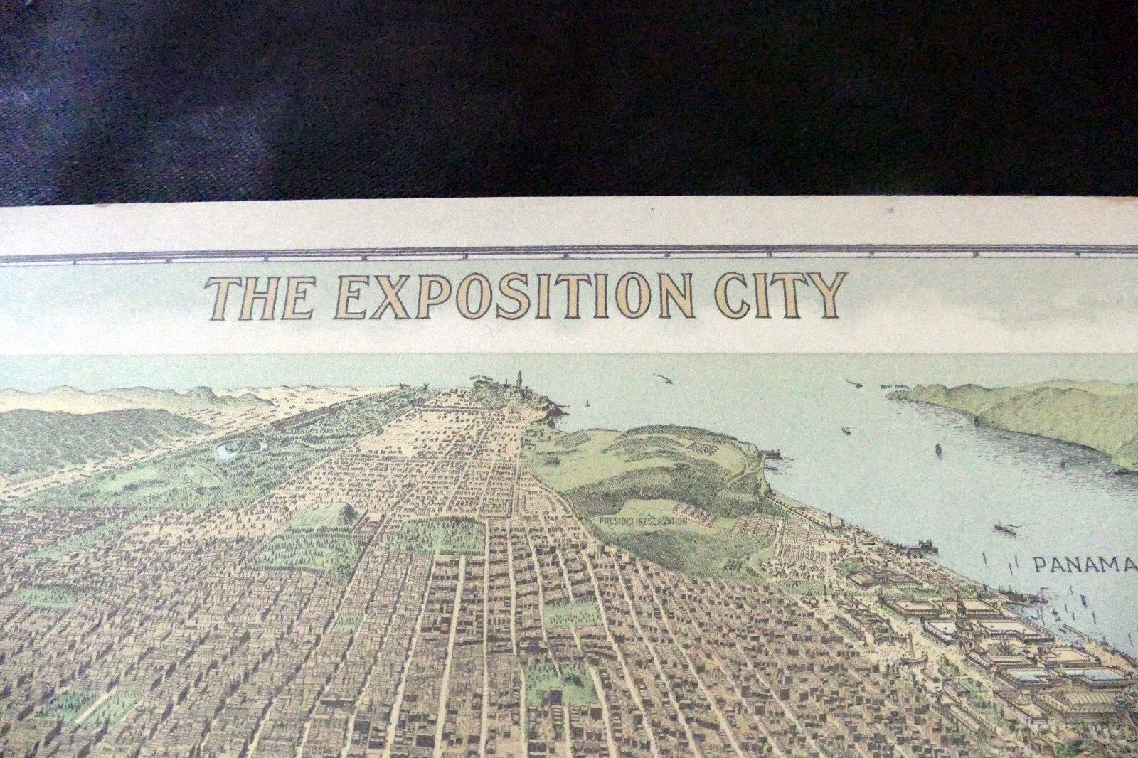 The Exposition City San Francisco 1912 Map Art Print Press Reprint 1970 16X23"