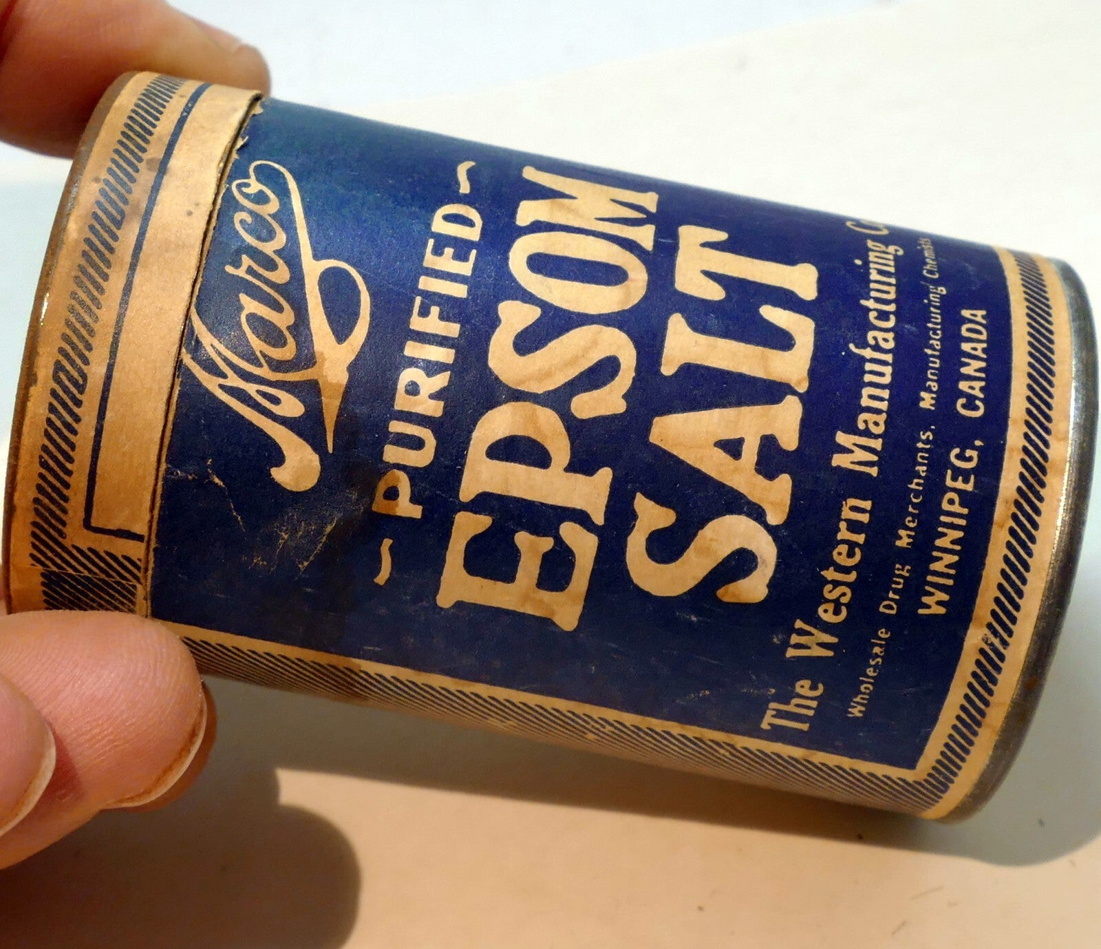 Marco purified epsom salt western manufacturing co. winnipeg canada 1910's