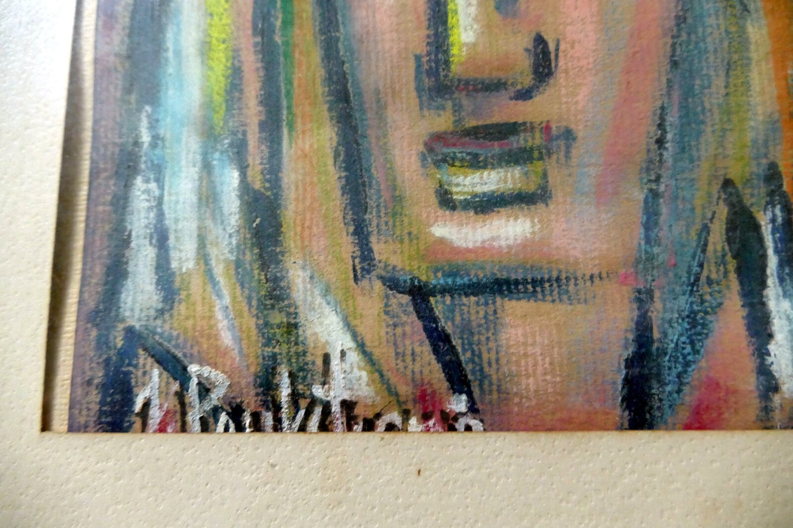 Portrait  Lithuanian Artist Jadvyga Paukstiene Modernist 1960's Pieta
