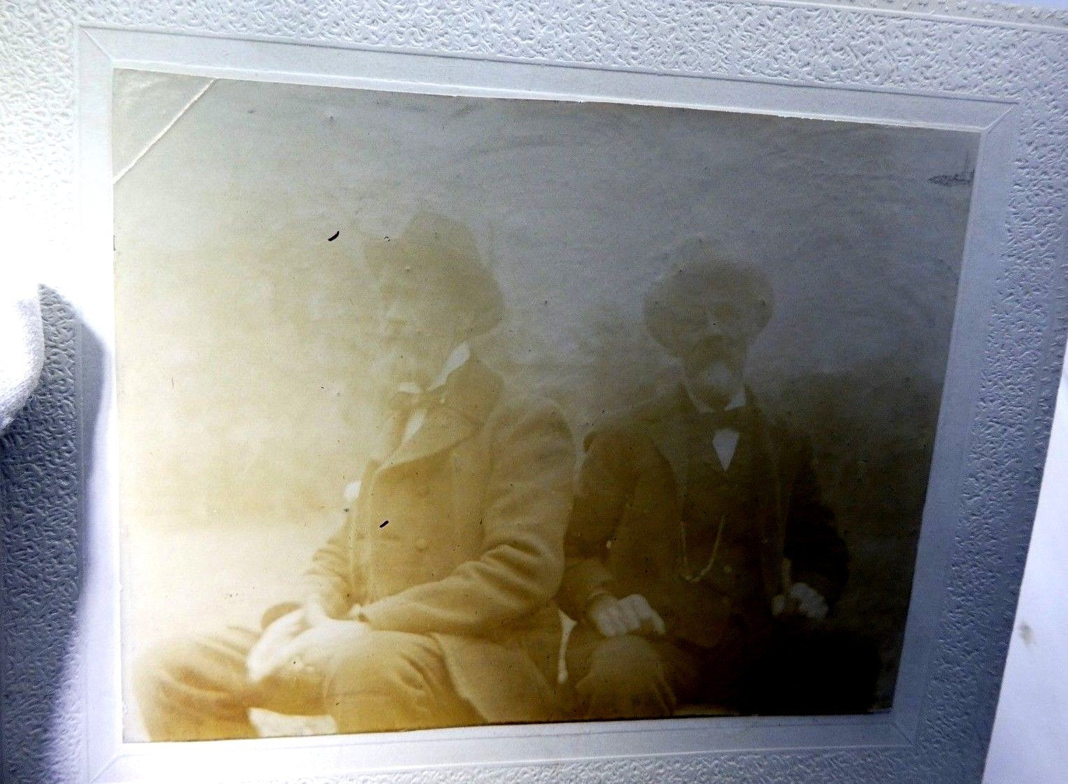 Vintage picture two gentlemen black and white 1900's
