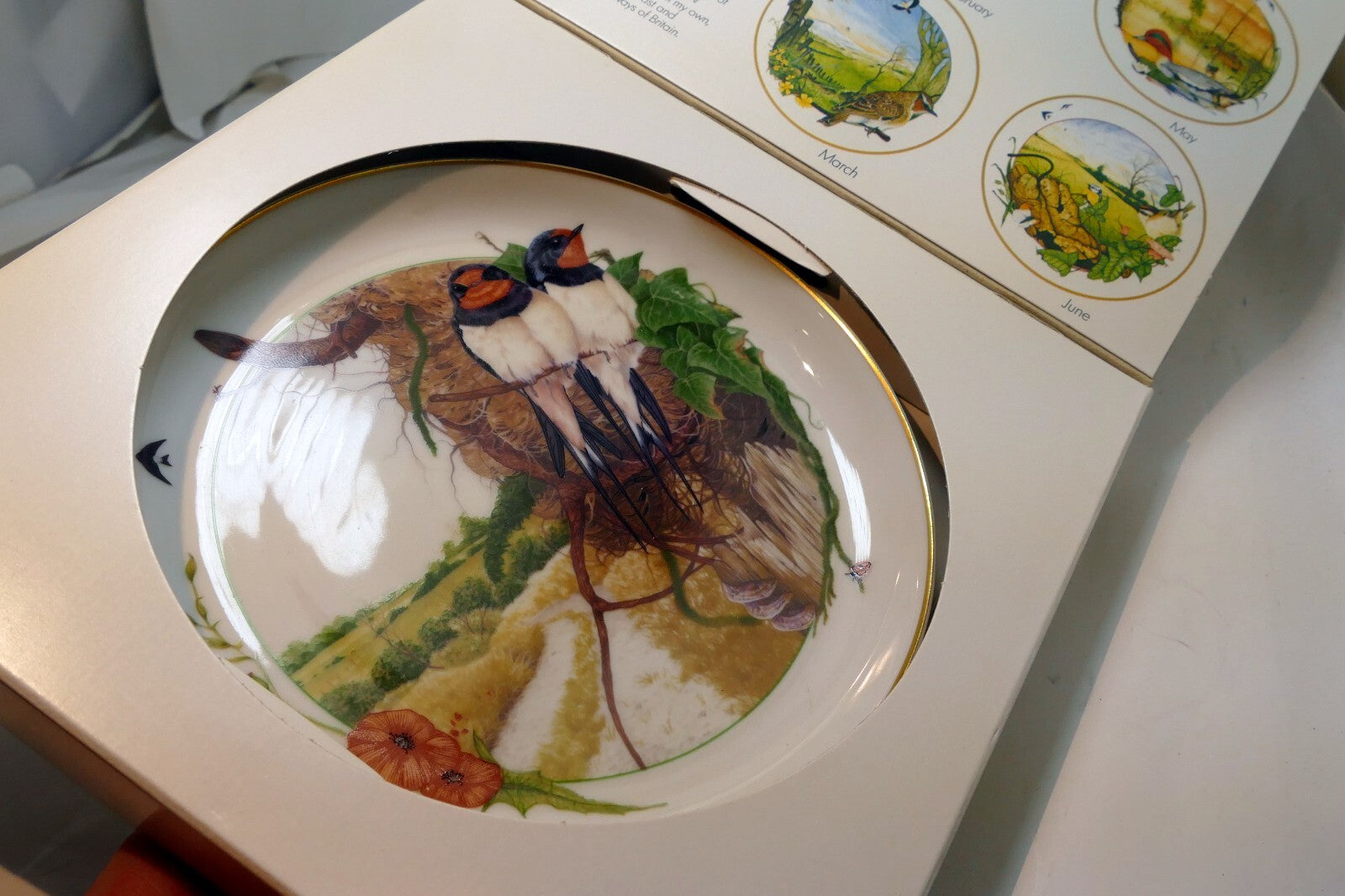 BIRDS of the Country BY Martin Camm - BAVARIA PLATE ARZBERG GERMANY Swallow