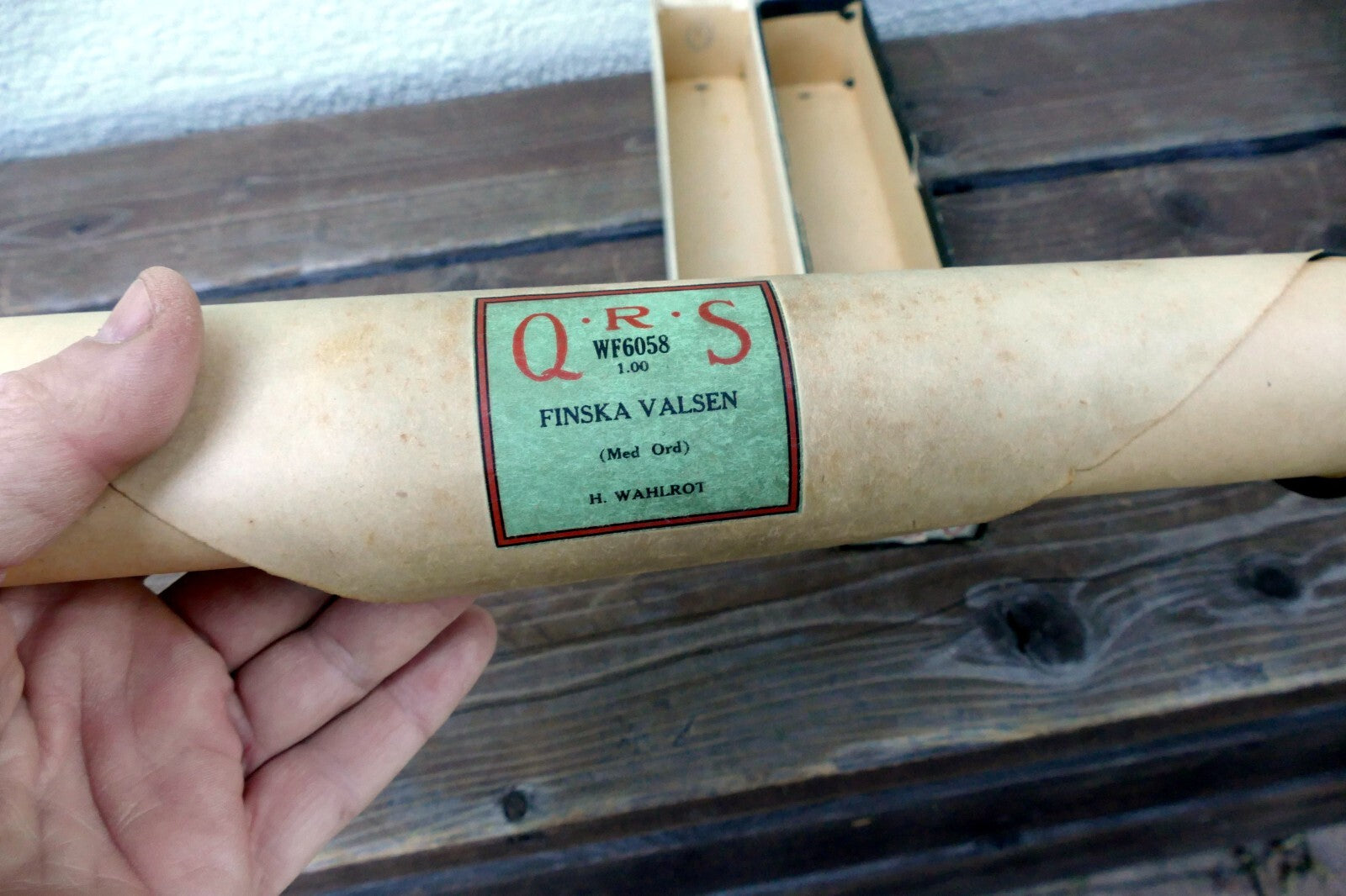 QRS Finska valsen WF6058 word  roll by H. Wahlrot