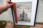 1996 St. Basil's Cathedral Ink Signed Numbered Moscow Russia Art Muchina M. B.