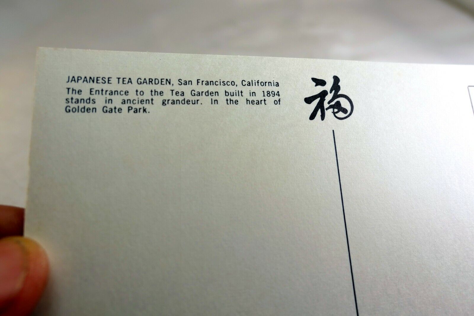 Japanese Tea Garden San Francisco  California USA Postcard 1970's