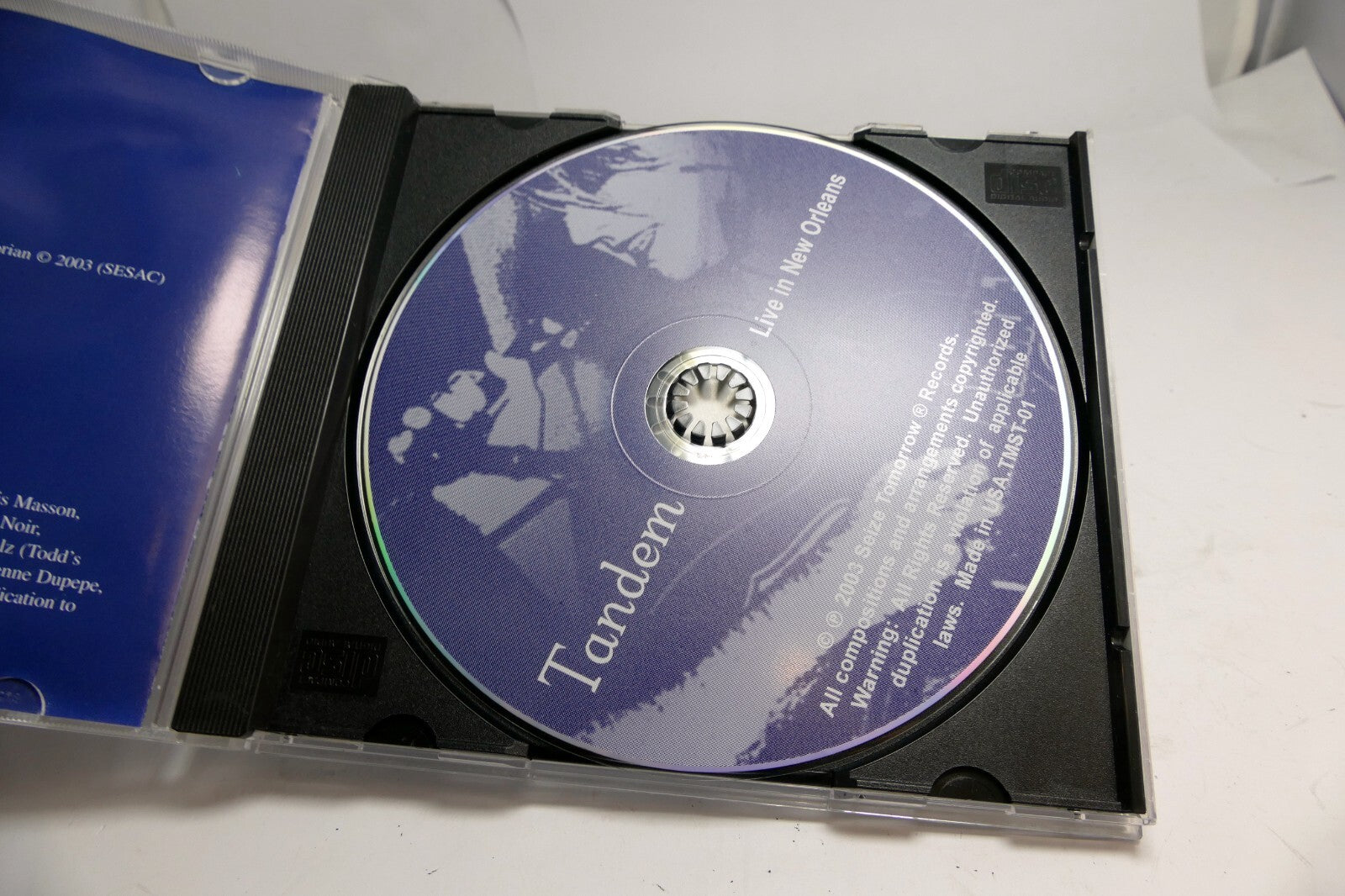 Tandem - Live in New Orleans Music CD TMST-01 2003 seize Tomorrow