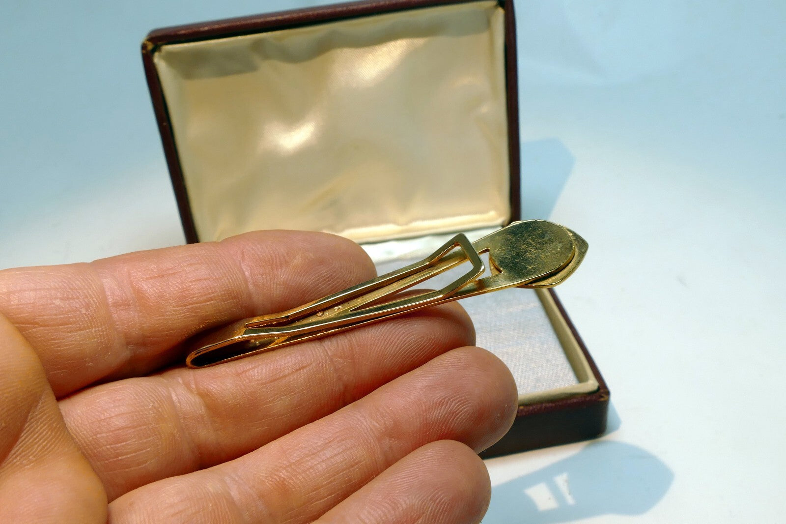 President Tie Tack Clip Gold Tone  Vintage