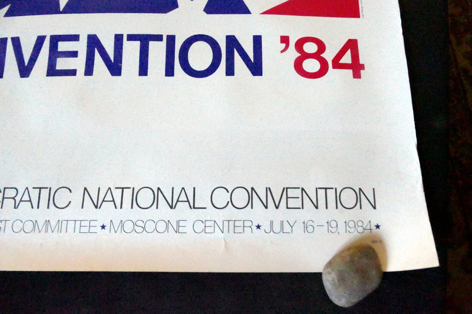 POSTER SAN FRANCISCO DEMOCRATIC PARTY NATIONAL CONVENTION MASCONE  1984
