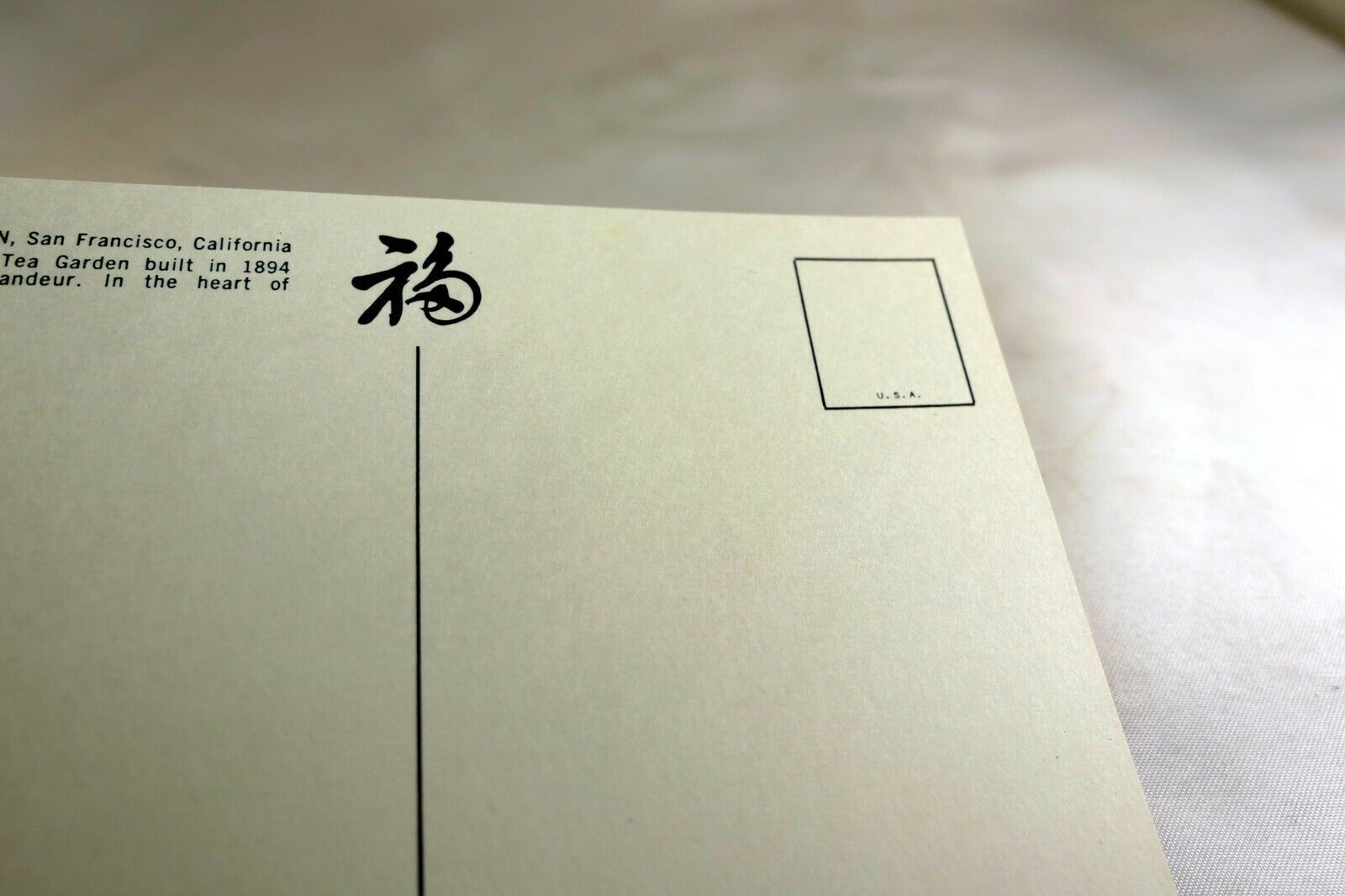 Japanese Tea Garden San Francisco  California USA Postcard 1970's