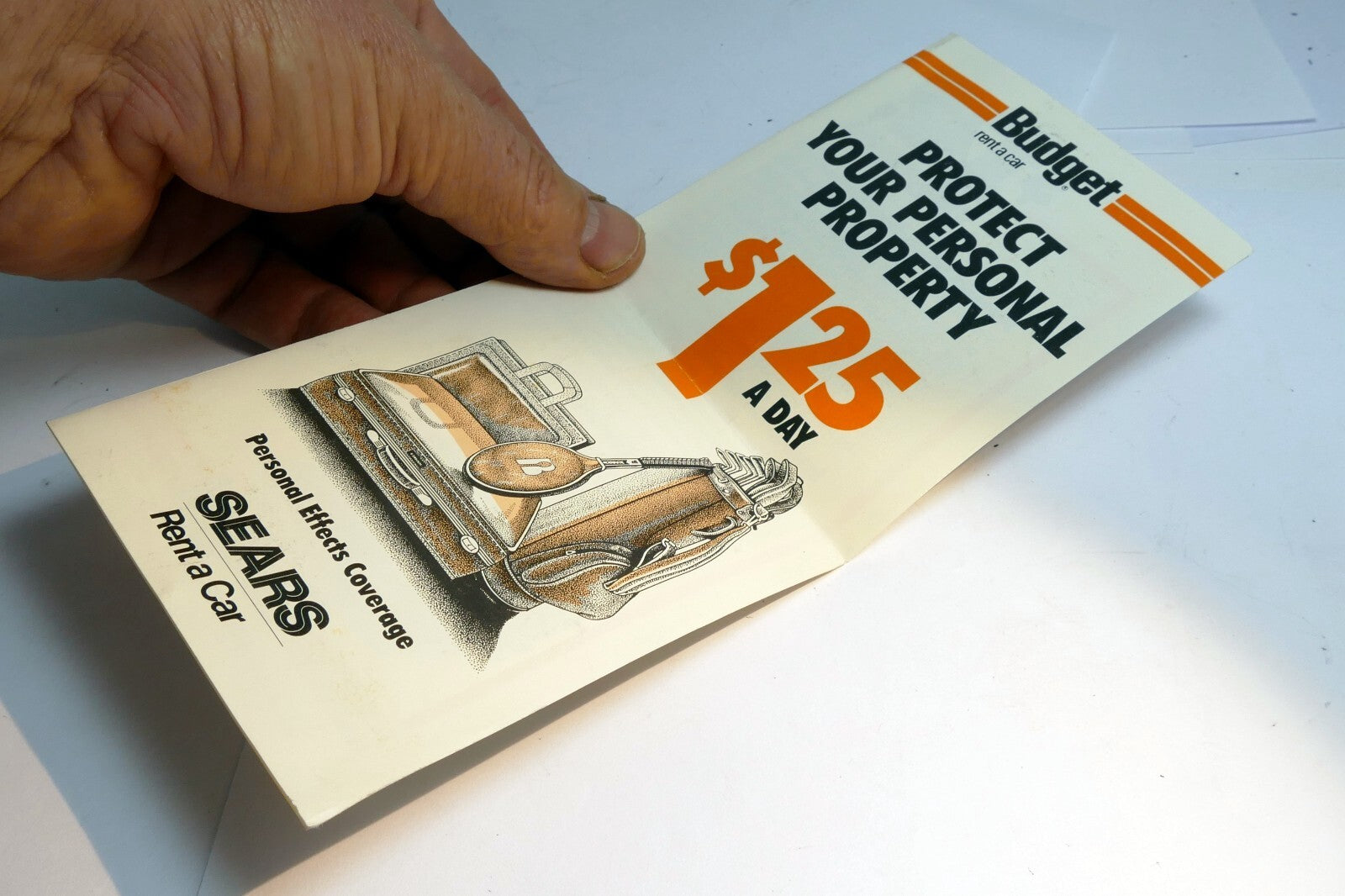 Brochure budget rent a car sears 1985
