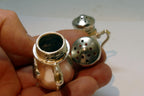 Cast iron Salt & Pepper Shaker Souvenir Of Denver Colorado Rider & Bronco  USA