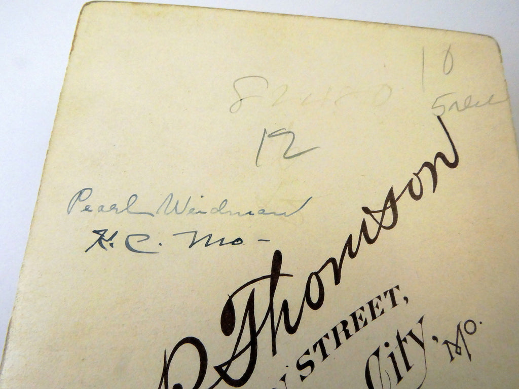 Picture of Girl VINTAGE ANTIQUE Photograph 4X6" 1880's Pearl Weidman Kansas City