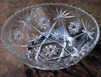 Anchor Hocking Star Of David Early American Prescut Serving/Salad Bowl 10.75"