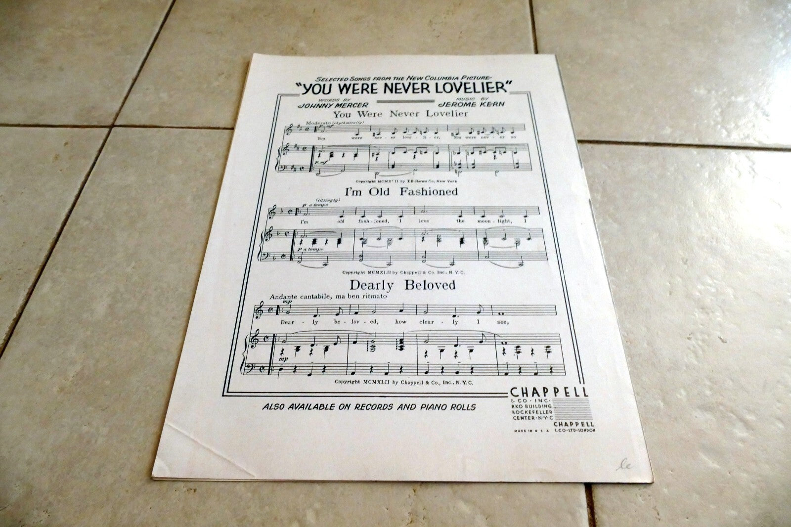 1943 "And Russia Is Her Name" Jerome Kern Sheet Music Red Star Plow WW II Mother