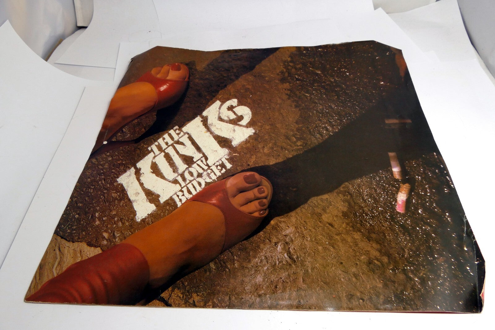 Kinks Low Budget 12x24 Album Cover Poster August Concert OEM Arista 1979 Genuine