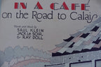 In a cafe on the road to Calais 1931 by Saul Klein and others Red Star Music Co.