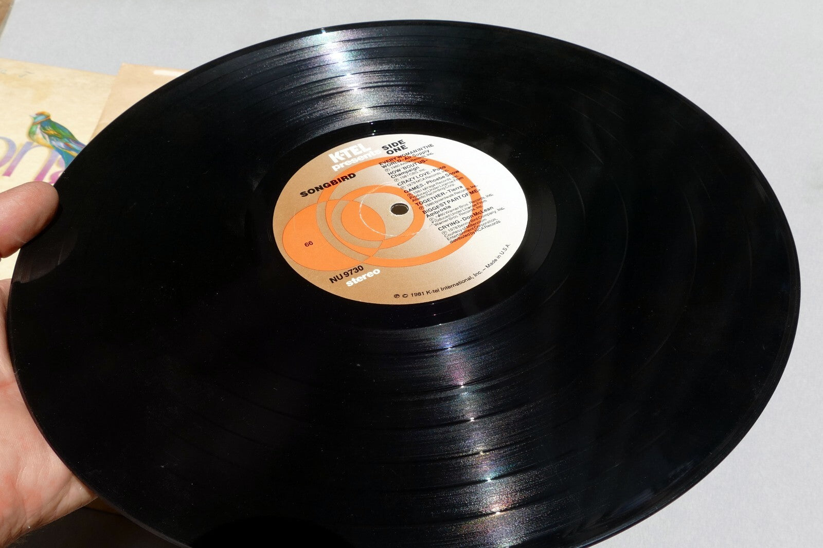 SONGBIRD NU9730 LP Vinyl McLean Sayer Abba James Taylor 1981