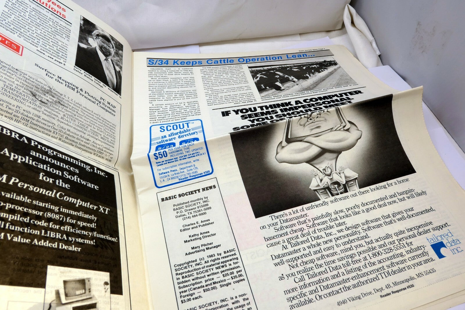 1983 IBM Systems Journal basic society news paper "M Krieger dumped the dump"