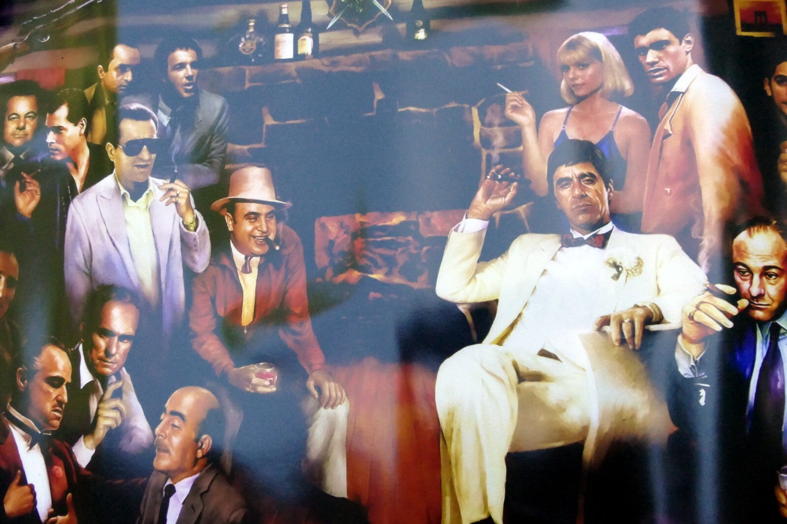 The meeting   tv & movie gangster mafia cosa nostra 24x36" large wall poster