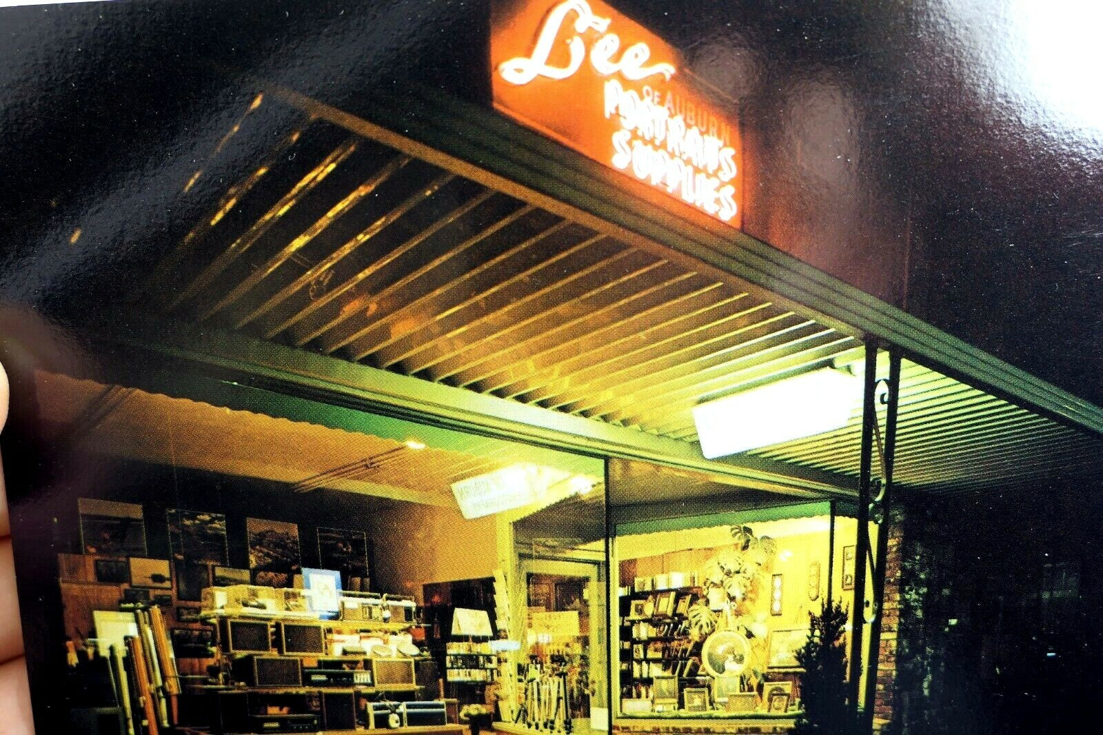 Lee photography portraits supplies auburn california usa postcard vintage 1970's