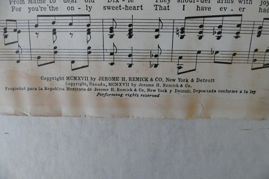 So Long, Mother, 1917, by Egbert Van Alstyne, Raymond Egan and Gus Kahn
