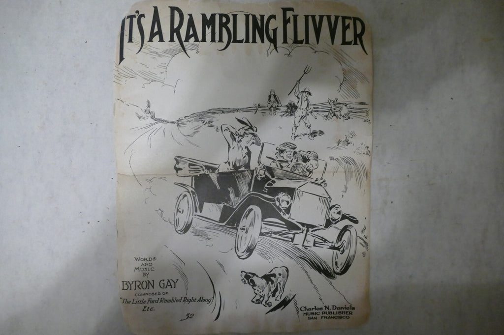 It's A Rambling Flivver, 1917, by Byron Gay, Charles N. Daniels