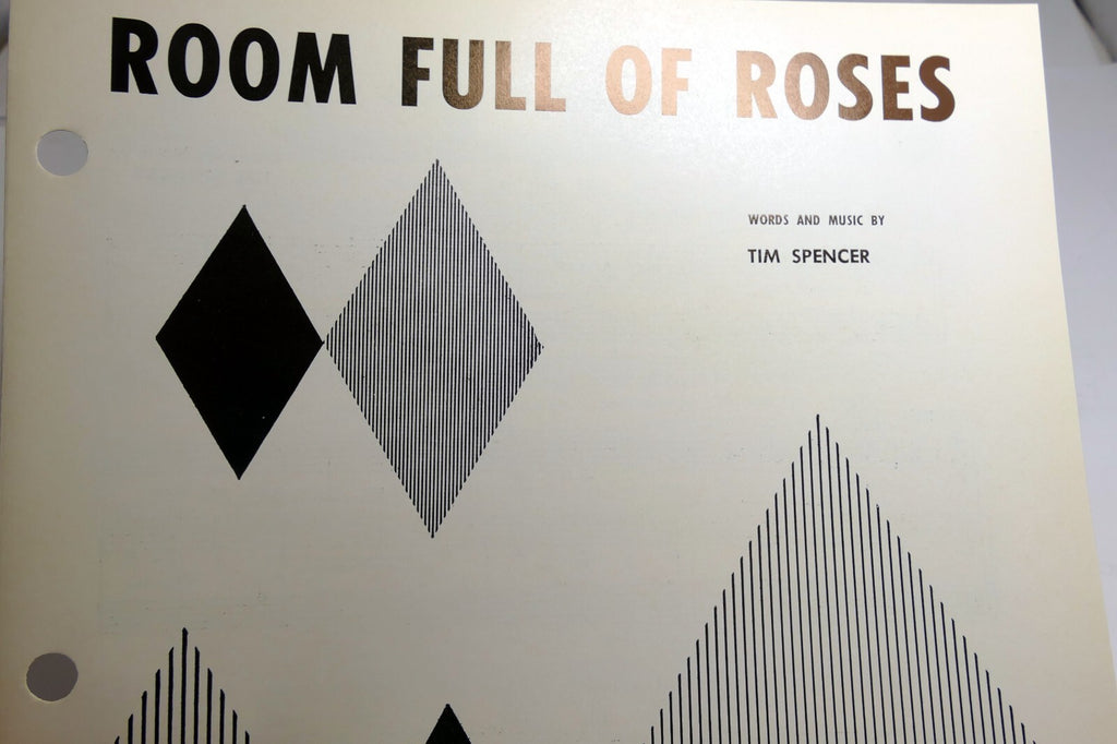 Room full of roses tim spencer 1949 sheet music