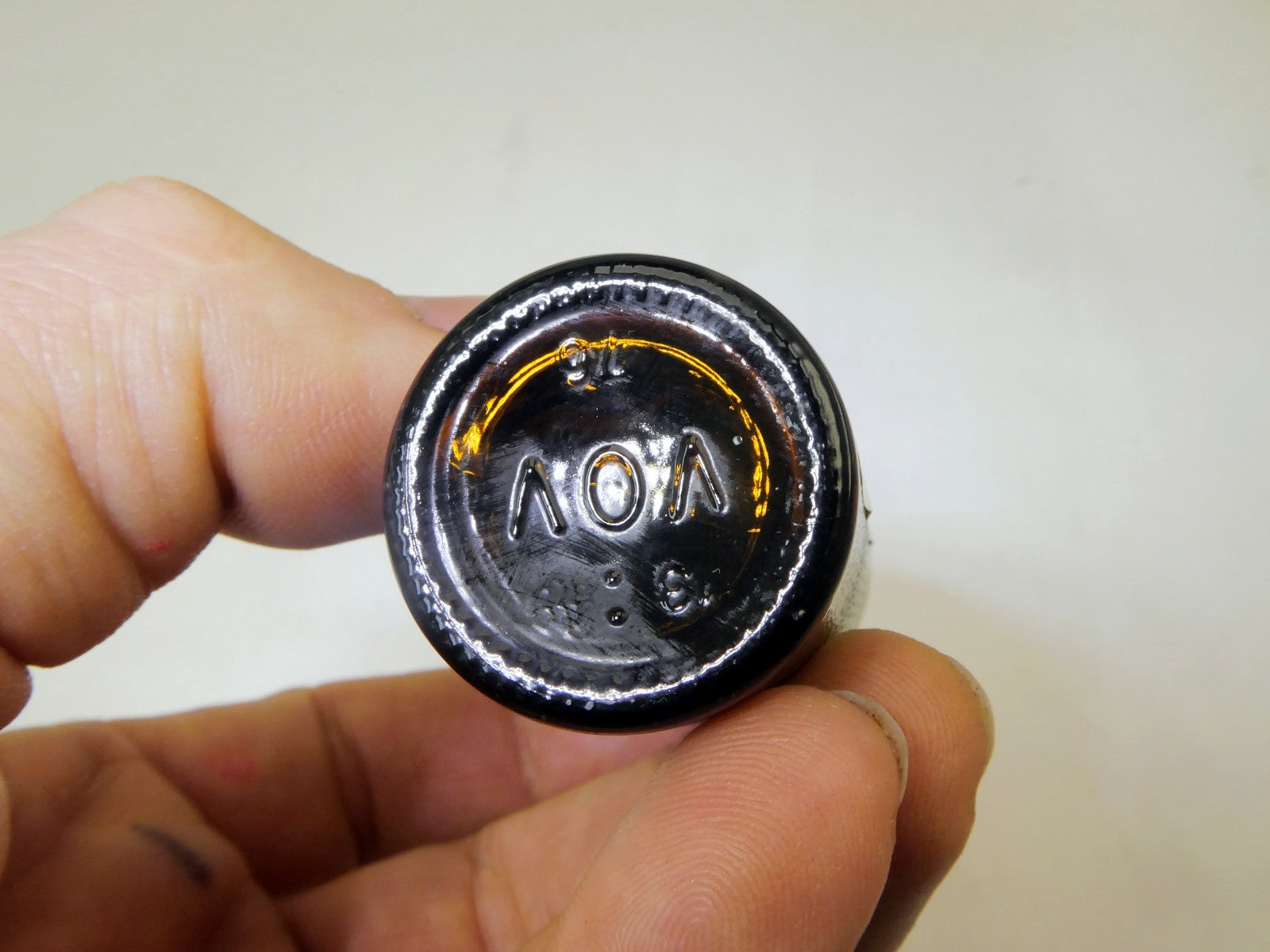 VOV Zabajone Italy 2oz 50ml miniature bottle home decor vintage empty
