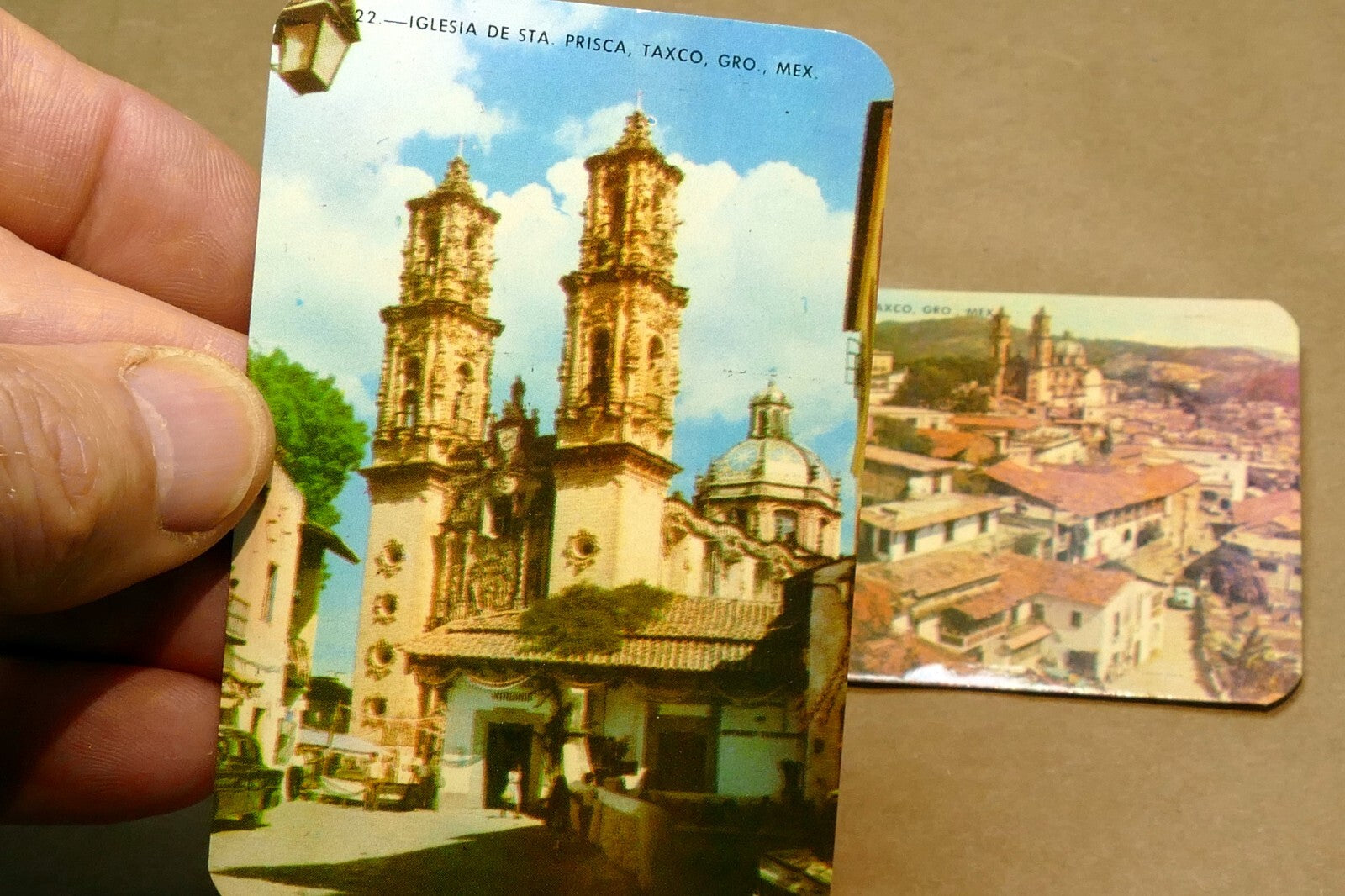 TAXCO GRO Mexico 1960's  MEXICO POCKET CALENDAR Panorama Church vista