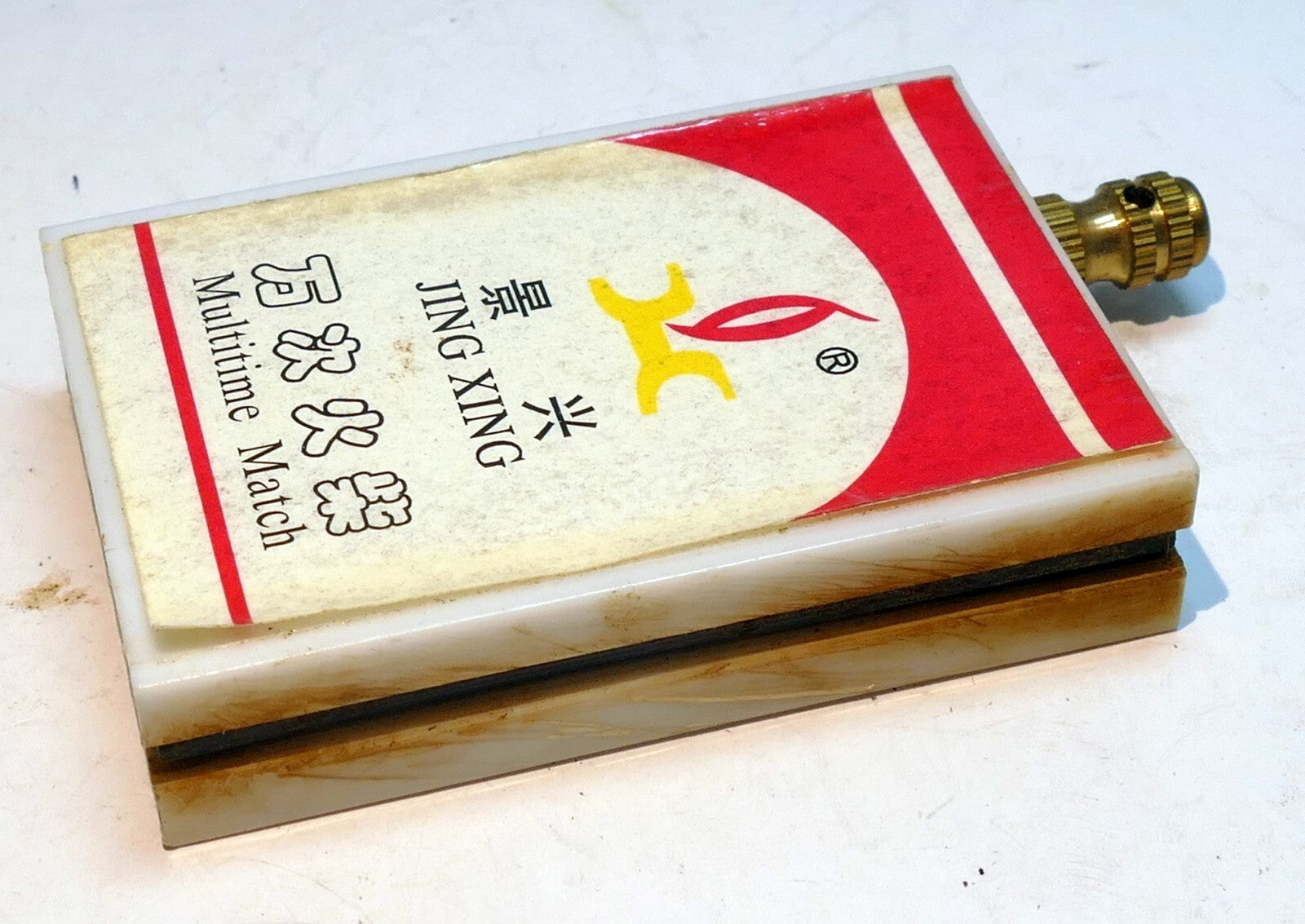 Chinese jing xing multitime match safety match   vintage   not working
