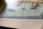 The Exposition City San Francisco 1912 Map Art Print Press Reprint 1970 16X23"