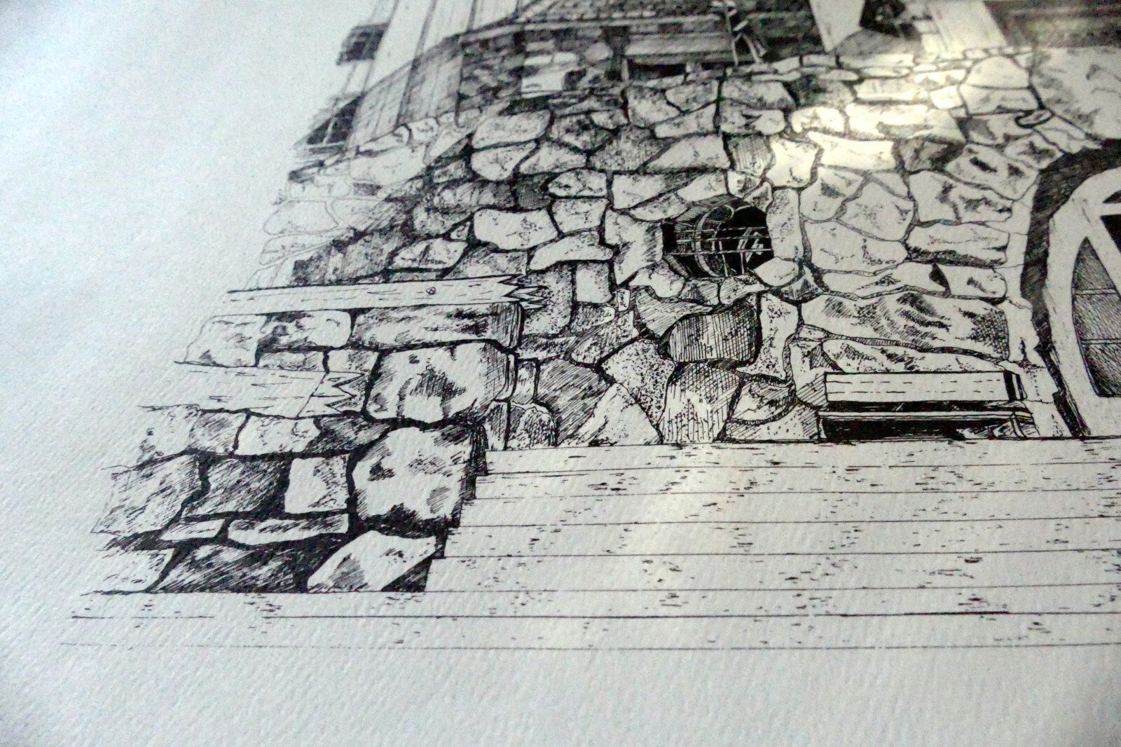 Timberline Lodge Dorothy A. Young Print black and white Lithograph Art Poster