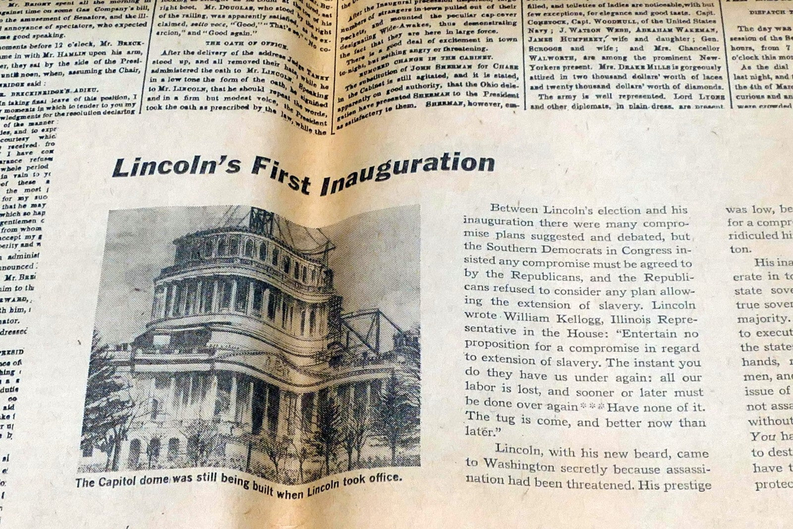 New York Times  Dec. 21,  1860 - Reprint - Civil War, South Secession Begins