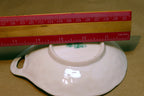 Belleek Ireland  clover shamrock butter plate spoon rest porcelain