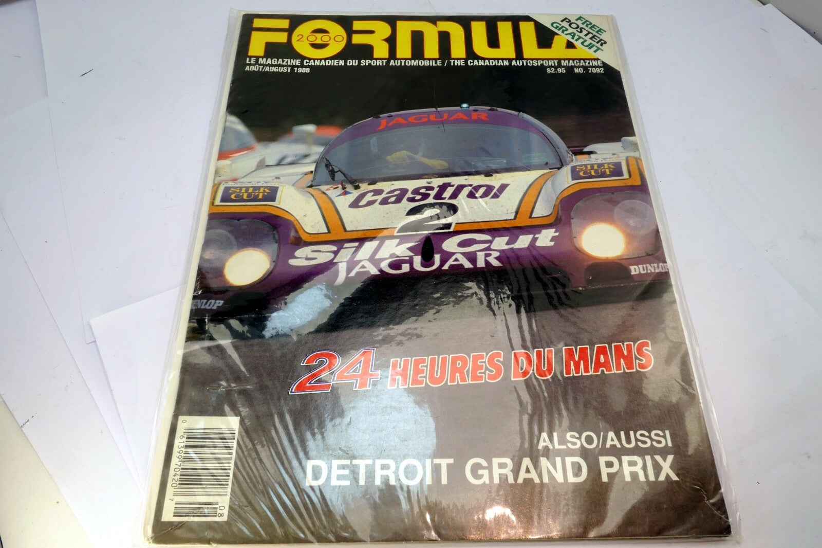 Formula 2000 Magazine August 1988  Racing car  autosport Detroit Grand Prix