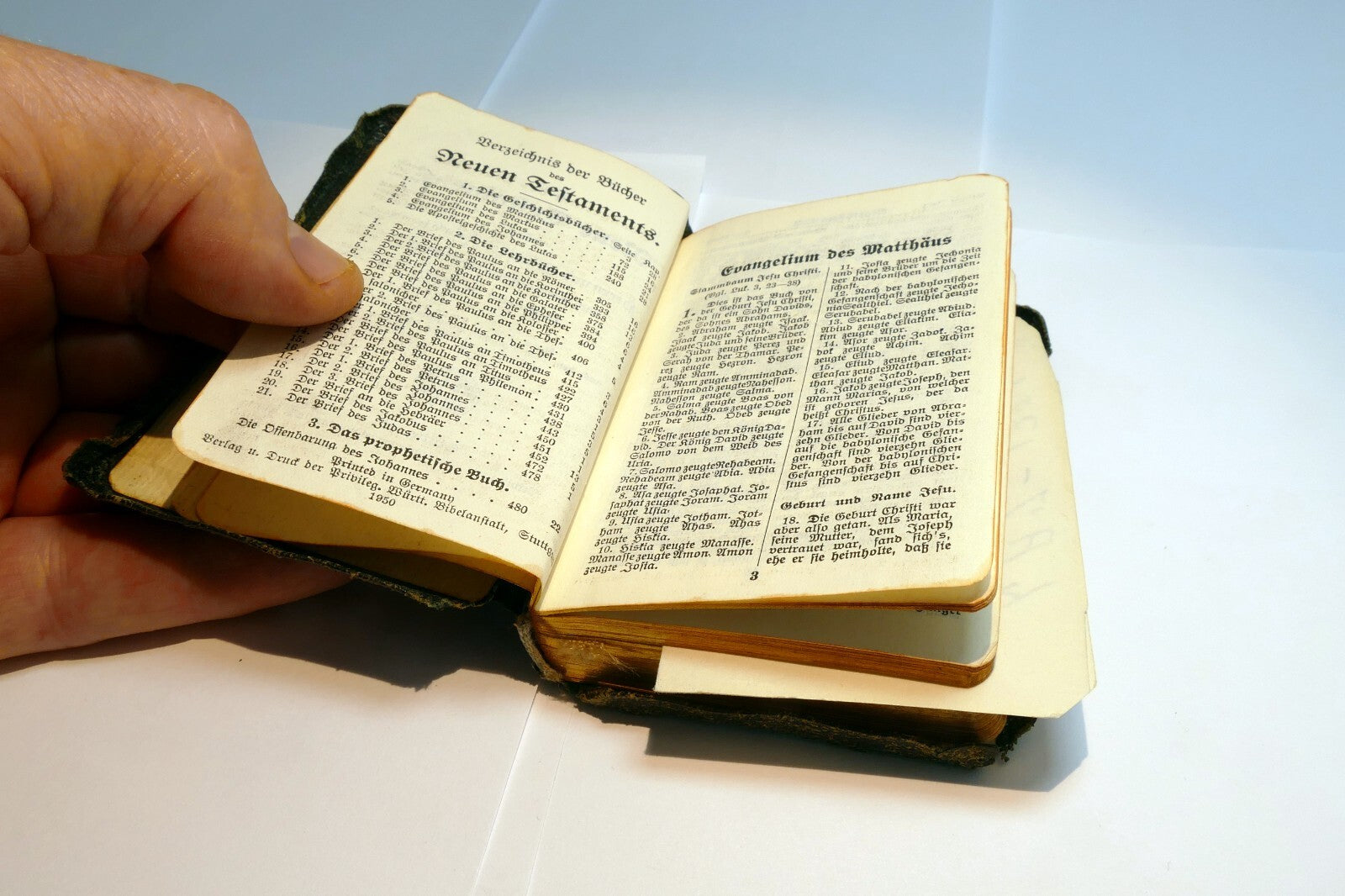 Das Neue Testament 1950 Stuttgart German Bible Translated By D. Martin Luther