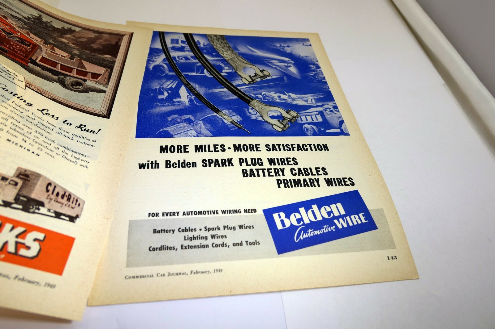 Pontiac sedan 1949 clippings review article Commercial Car Journal