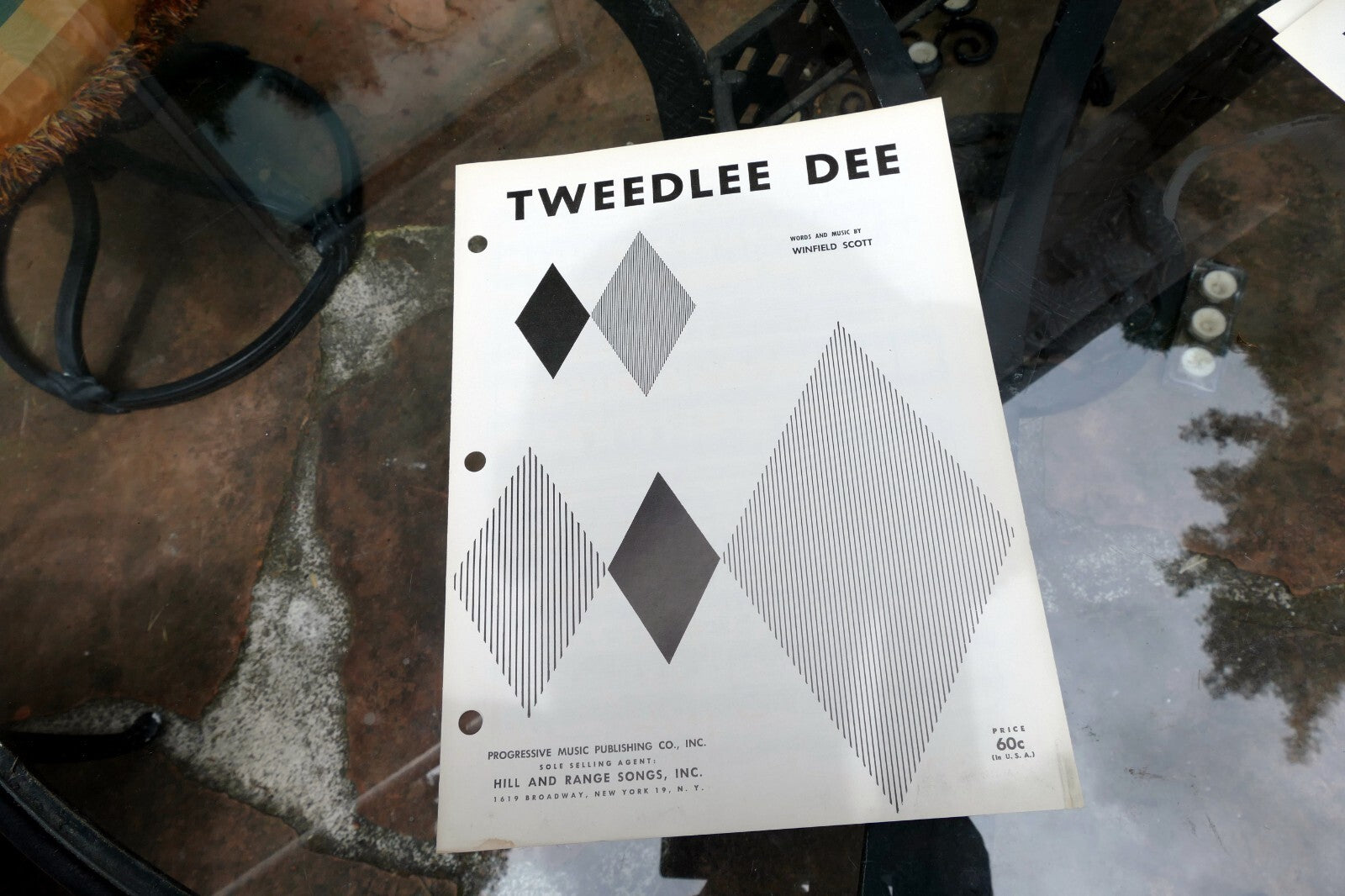 Tweedlee Dee by Winfield Scott  1954  Sheet Music Orchestra