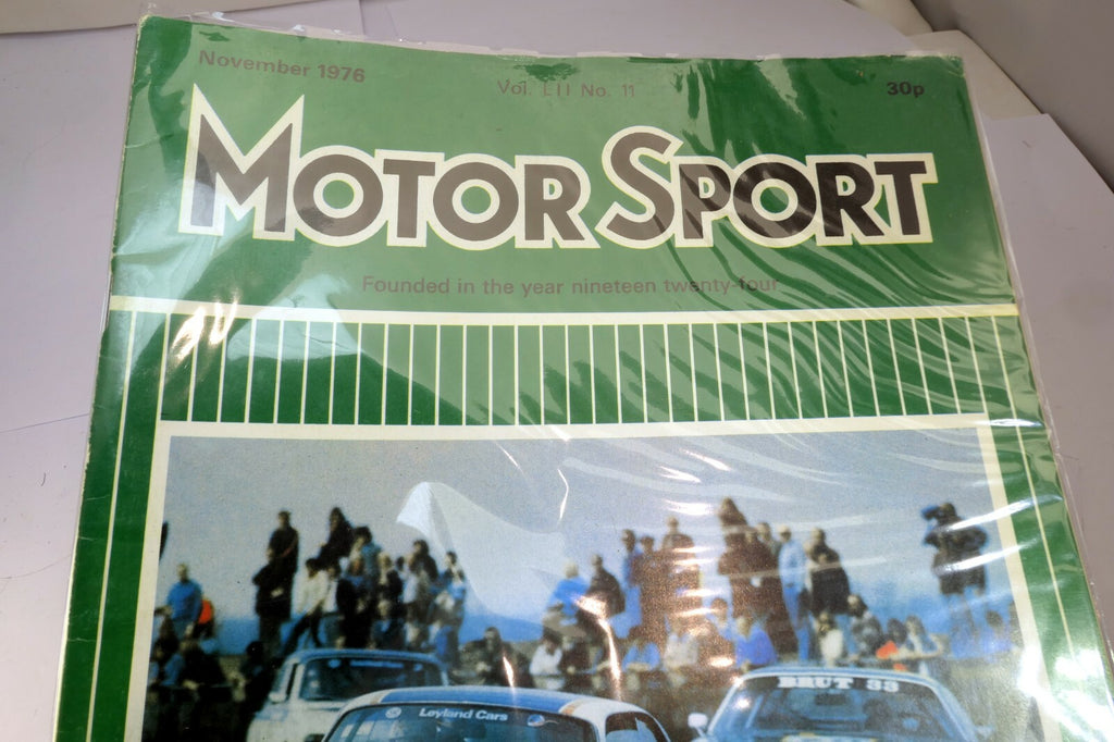 Motor sport magazine november 1976