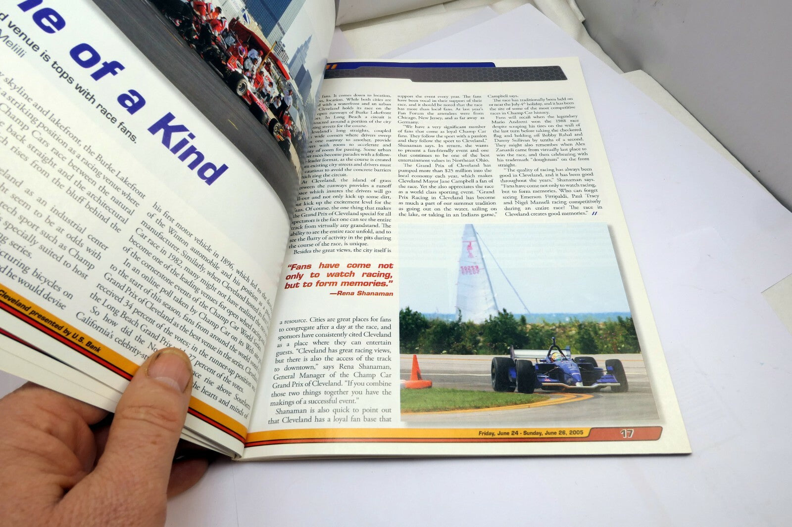 Grand Prix Cleveland Magazine 24th Annual Champ Car June 2005