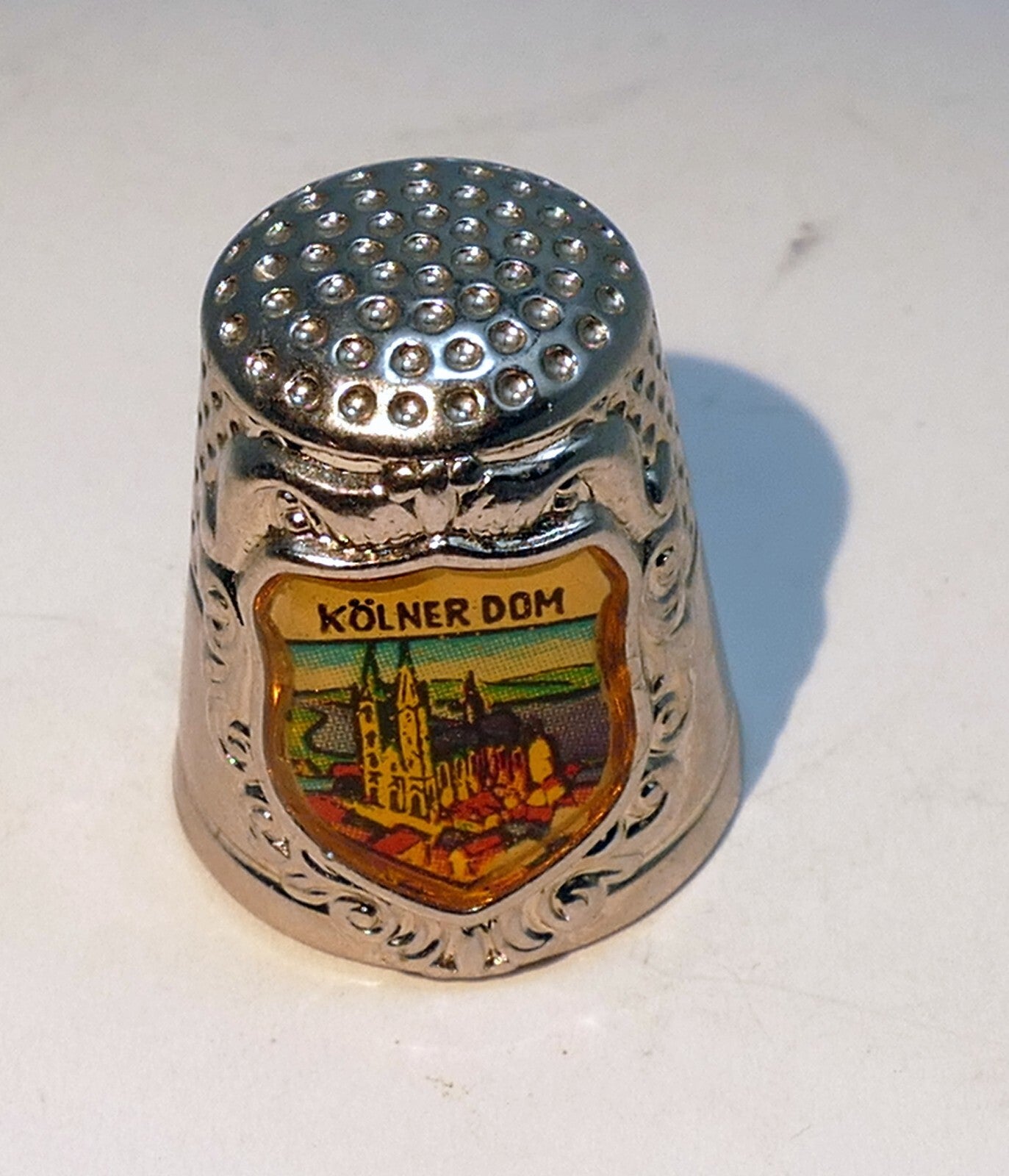 Thimble souvenir kolner dom metal germany