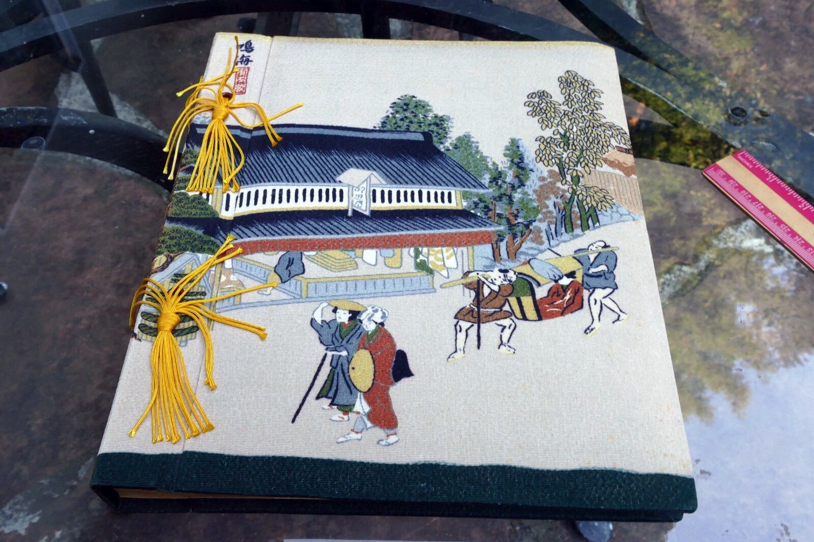 Antique Photo Album Japanese  large 10X12"