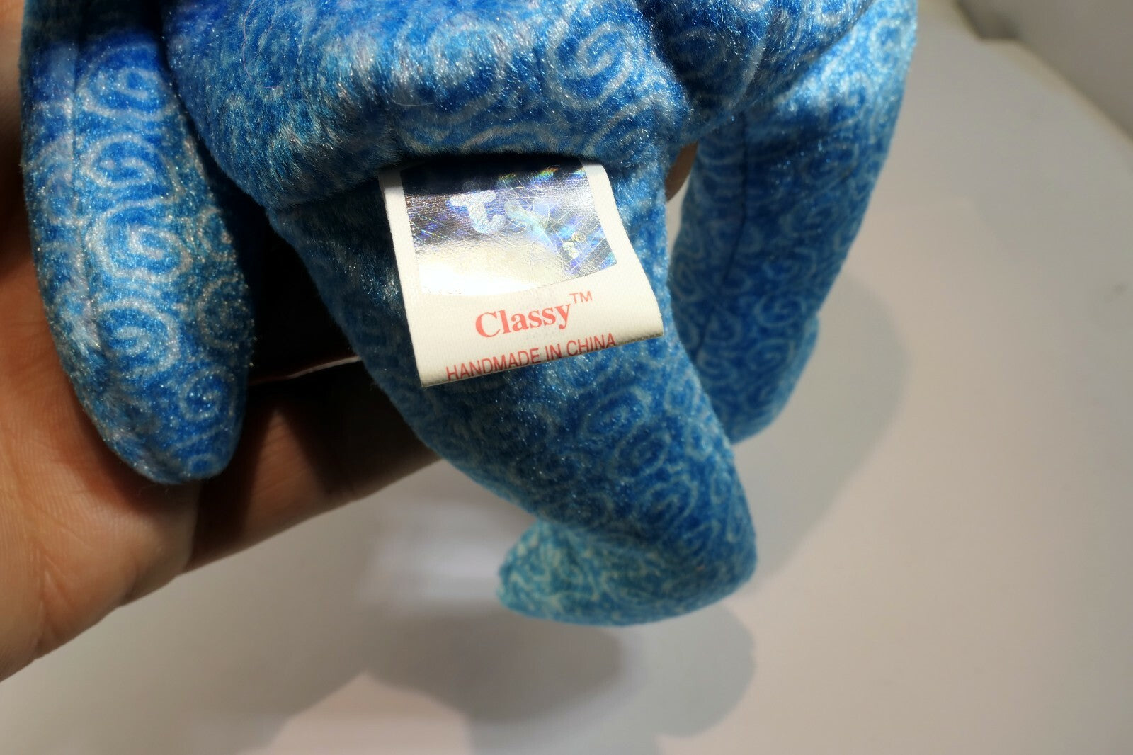 TY Beanie Babies "Classy" Bear 2001 Teddy Bear 8" new unused with tag People's