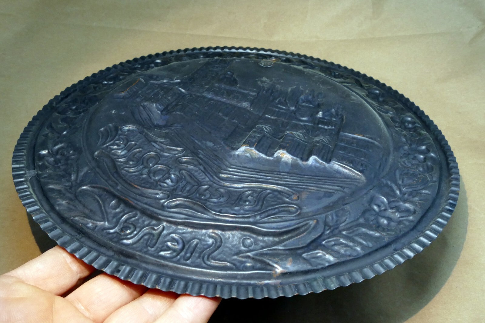 La Cattedrale Copper 12" Plate hanging Wall Art decor Italy Florence St. Mary