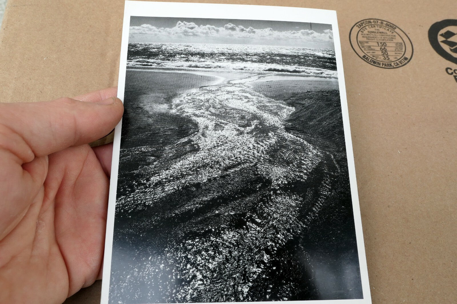Stream Sea Clouds Rodeo Lagoon Photograph Ansel Adams 1962 A-027-95 Greeting Car