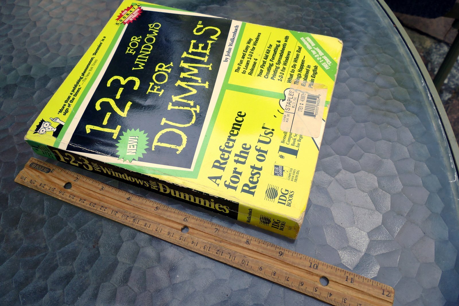 1-2-3 for Windows 5 for Dummies by John Walkenbach computer book for beginners