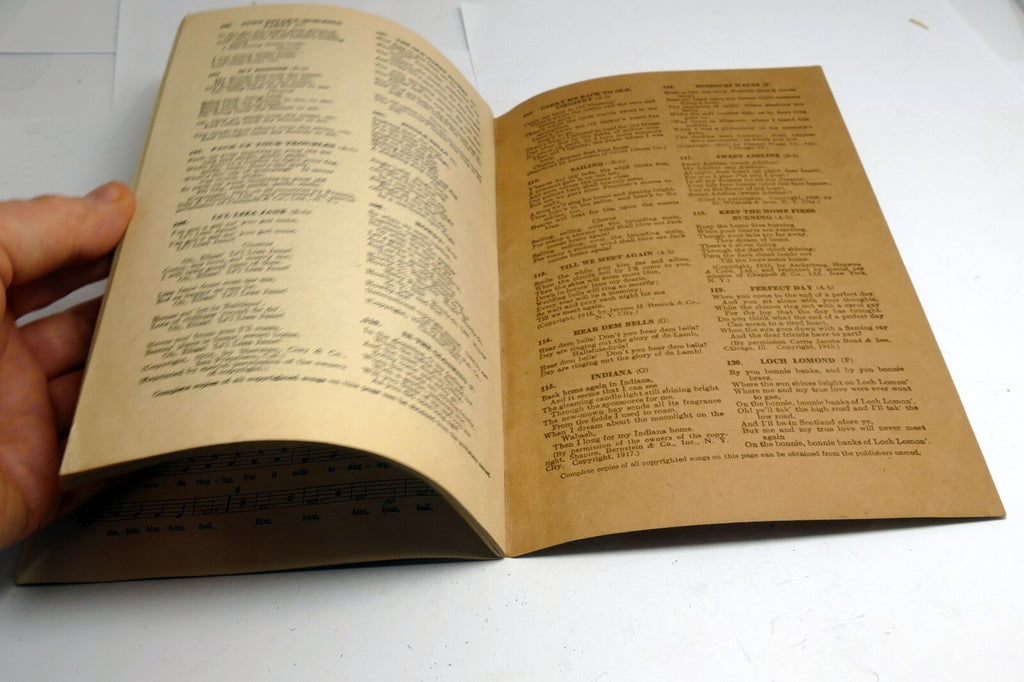 Antique "I Hear America Singing" Twice 55 Community Songs 1919 Music sheet book
