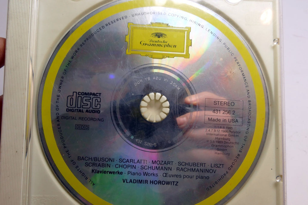 Vladimir horowitz   vladimir horowitz (431 256 2) music cd bach chopin mozart 1989