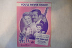 You'll never know, sheet music 1943 from "hello, frisco, hello", mack gordon, harry warren