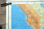 NORTH AMERICA ATLANTIC OCEAN - 40X56" extra Large MAP