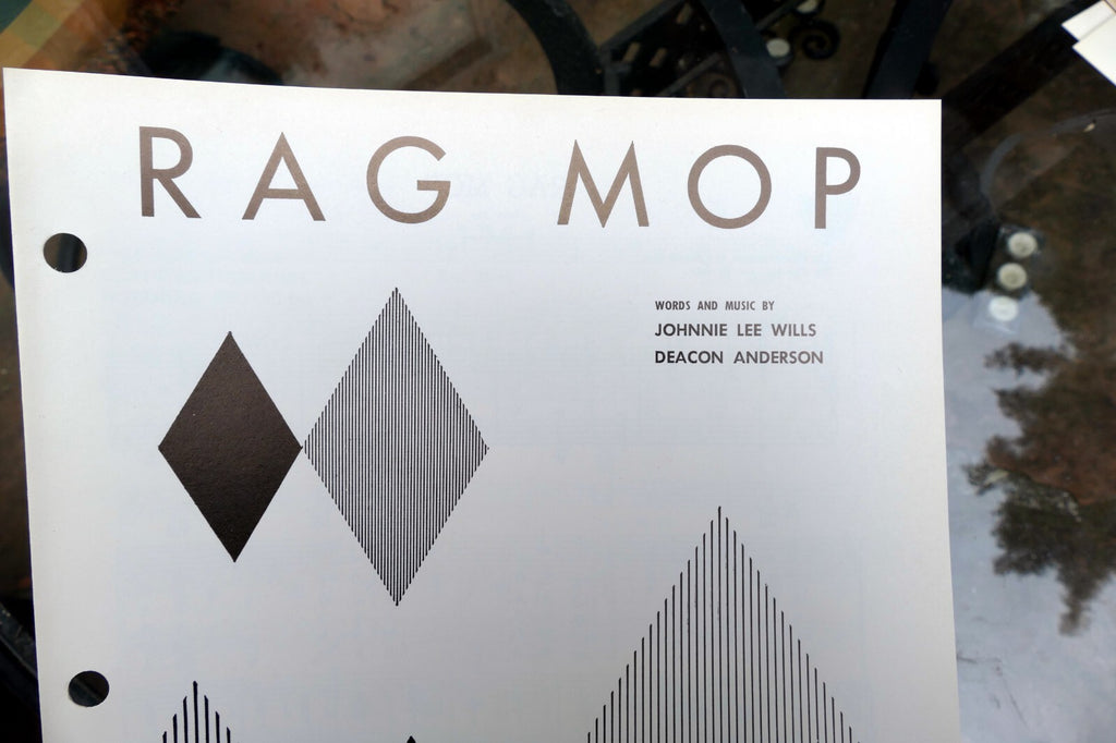 Rag mop johnnie lee wills deacon anderson 1950 sheet music boys